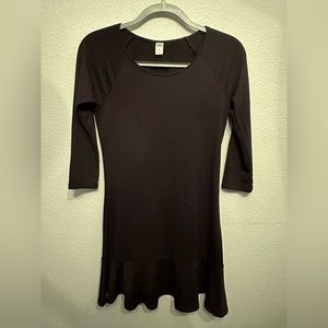 Black cotton dress